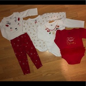 Baby girl’s Christmas set, like brand new!